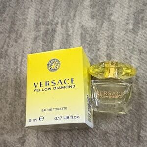 Versace Yellow Diamond Mini Perfume Bottle in Yellow